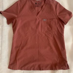 Figs Catarina One-Pocket Scrub Top Mauve